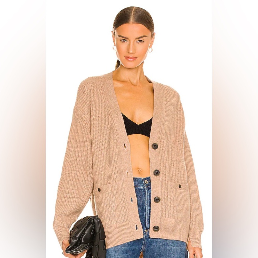 100% cashmere rag & bone Beige Button-Up Cardigan